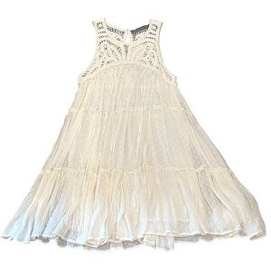 Zara /Elegant White Sleeveless Dress / small / NWT